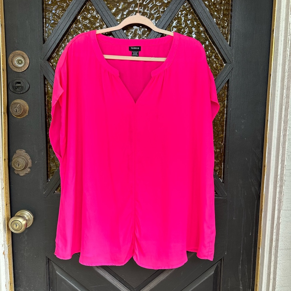 Neon pink Torrid Sleeveless top